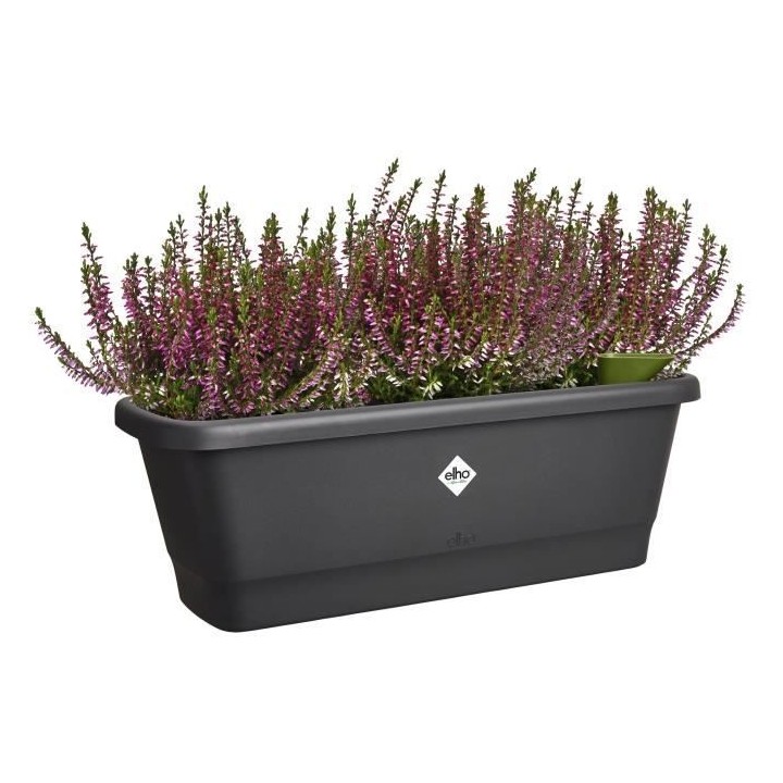 Elho Noa Balconniere M - Noir - L 52 x B 20 x H 18 cm - Balconextérie