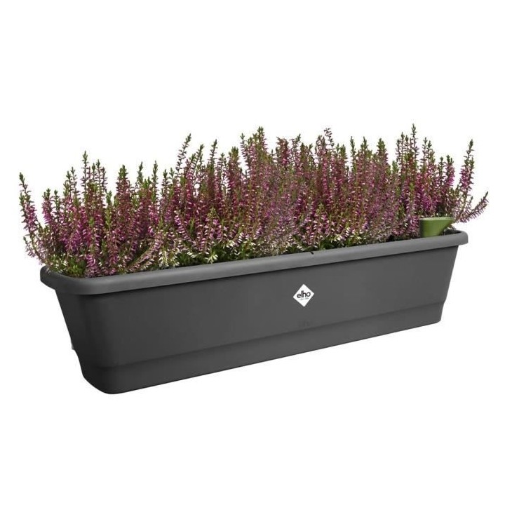 Elho Noa Balconniere Xl - Noir - L 78 x B 20 x H 18 cm - Balconextéri