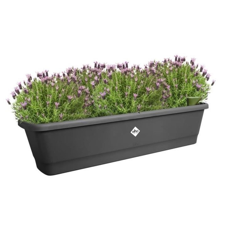 Elho Noa Balconniere Xl - Noir - L 78 x B 20 x H 18 cm - Balconextéri