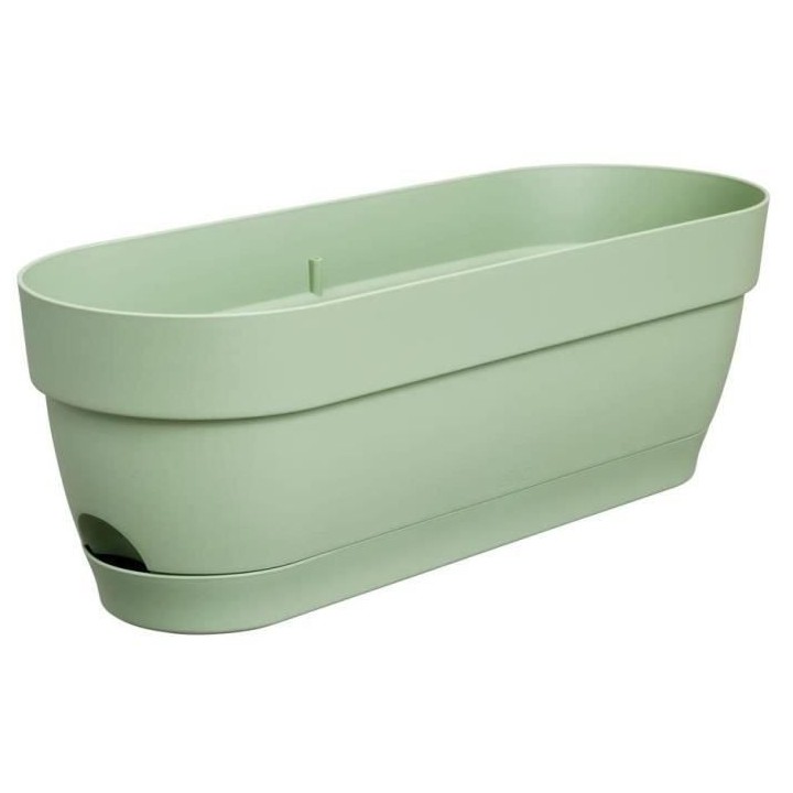 Planteur Rectangle VIBIA - Plastique - Réservoir - Ø50 - Vert