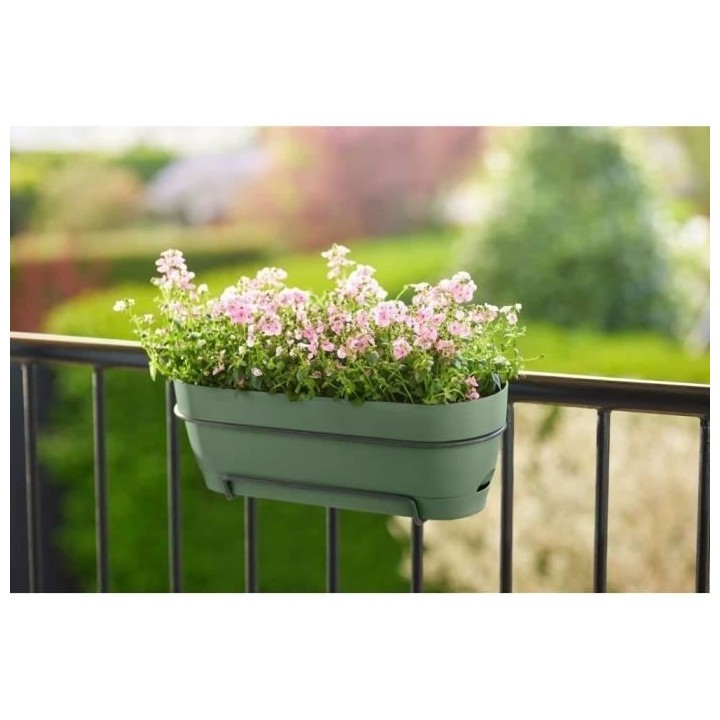 Planteur Rectangle VIBIA - Plastique - Réservoir - Ø50 - Vert