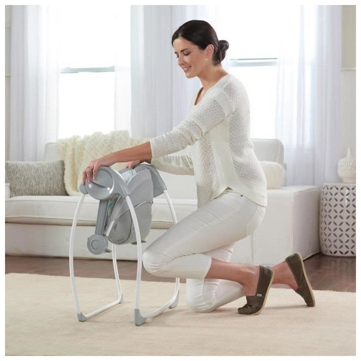 INGENUITY Balancelle bébé électrique Compacte - Fanciful Forrest