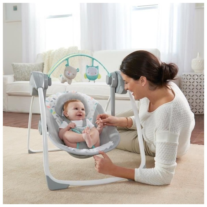 INGENUITY Balancelle bébé électrique Compacte - Fanciful Forrest