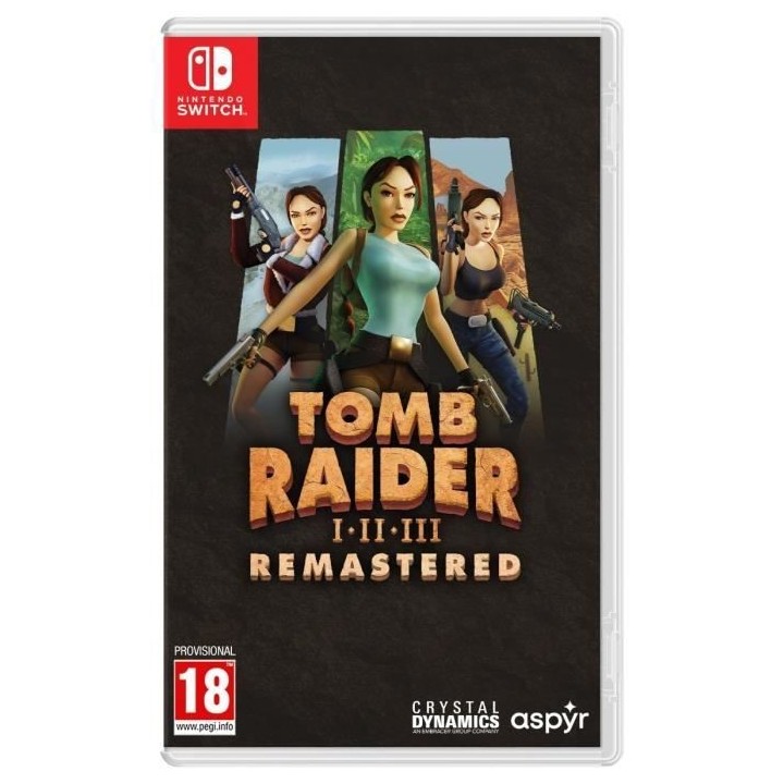 Tomb Raider I-III Remastered Starring Lara Croft - Jeu Nintendo Switch