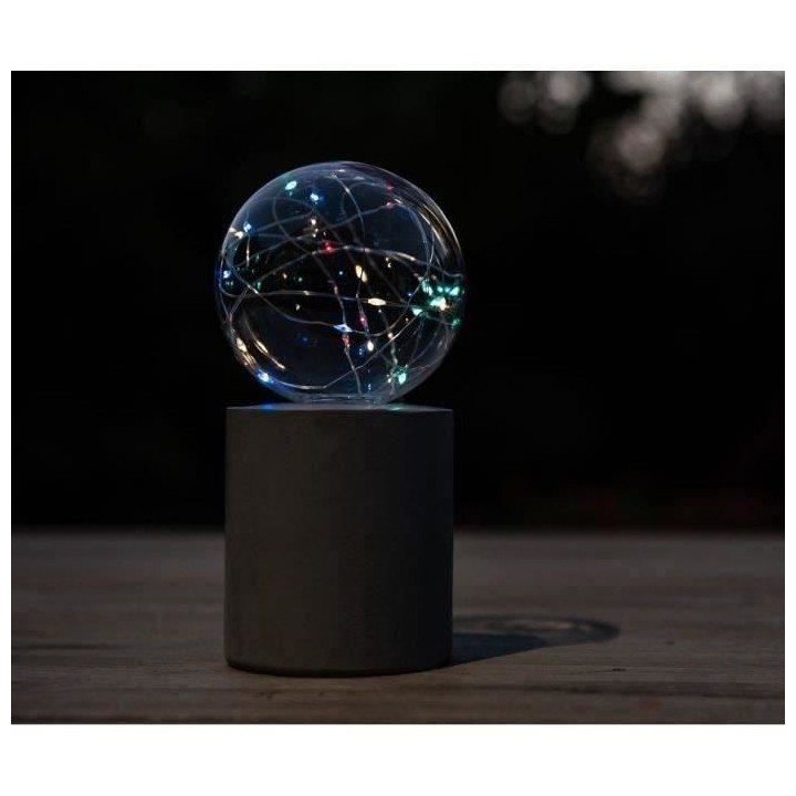 Lampe de table solaire - GARDEN ID Nordic Light - Ø10 h19 cm - Autono