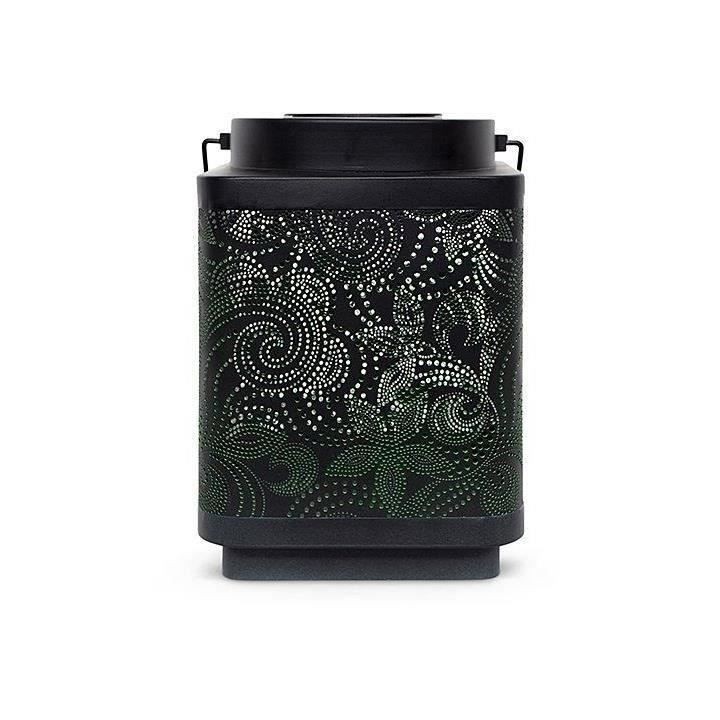 Lanterne solaire - GARDEN ID Attract - Vert 11 x 11 h15 cm - 6 a 8h au