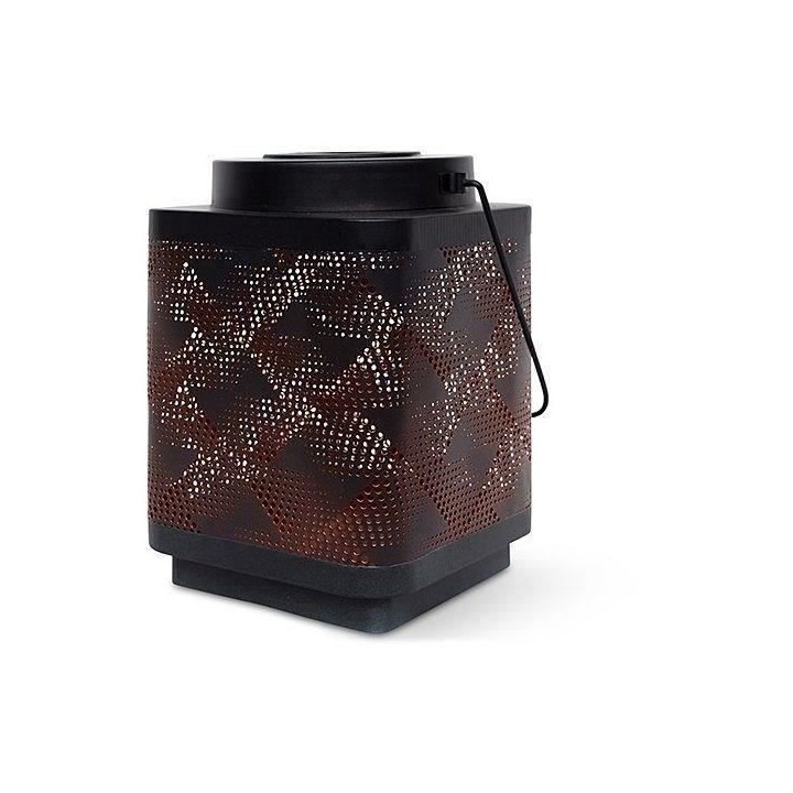 Lanterne solaire - GARDEN ID Attract - Orange 11 x 11 h15 cm - 6 a 8h