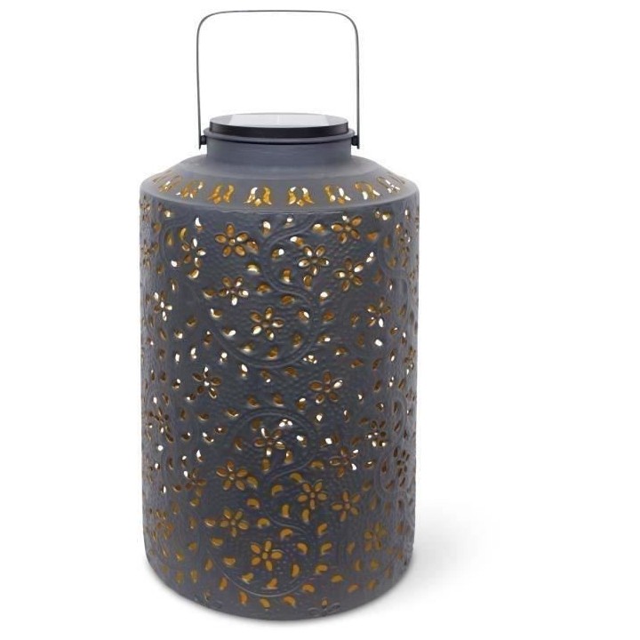 Lanterne solaire - GARDEN ID Dubai - 25 x 41 cm - Autonomie 6-8h - Int