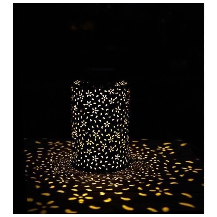 Lanterne solaire - GARDEN ID Dubai - 25 x 41 cm - Autonomie 6-8h - Int