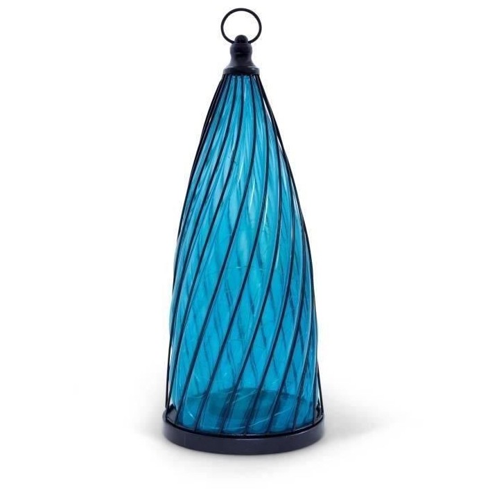 Lanterne solaire - GARDEN ID Blue Dome - Ø17 H40 cm - Autonomie 6-8h
