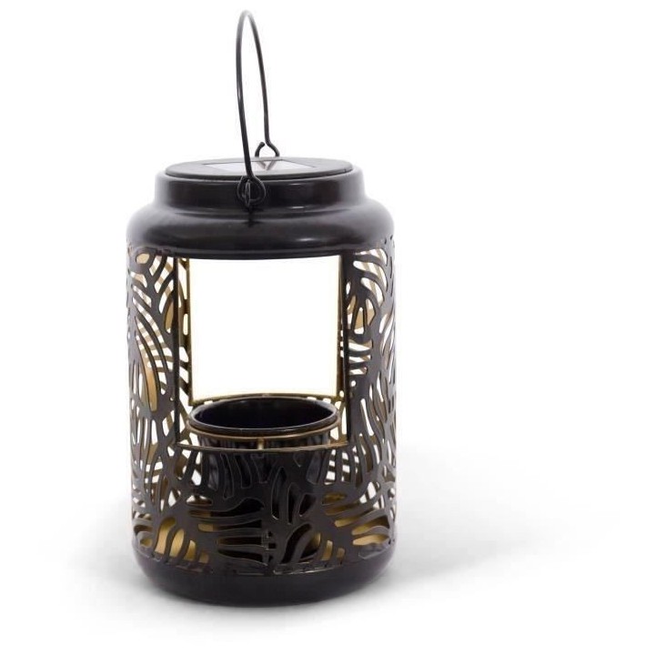 Lanterne Solaire - GARDEN ID Lampe pour Fleur - 12 x 19 cm Pot 6.5 x 6