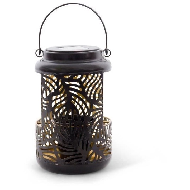 Lanterne Solaire - GARDEN ID Lampe pour Fleur - 12 x 19 cm Pot 6.5 x 6