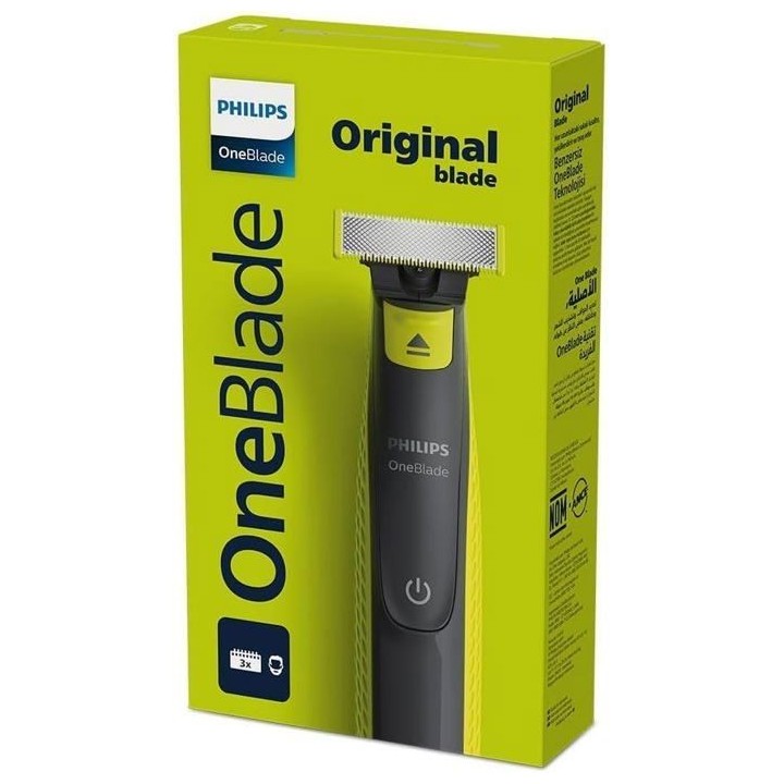 Tondeuse a barbe - PHILIPS - Oneblade QP2724/10 - 3 attaches (1 / 3 /