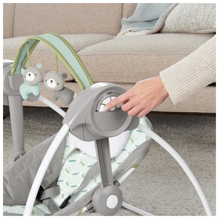 INGENUITY Balancelle bébé électrique Ourson - Kendrick