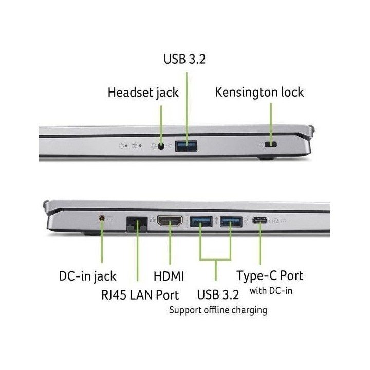 PC Portable Acer Aspire 3 A315-44P-R1NV - 15.6 FHD - AMD Ryzen 5 5500U