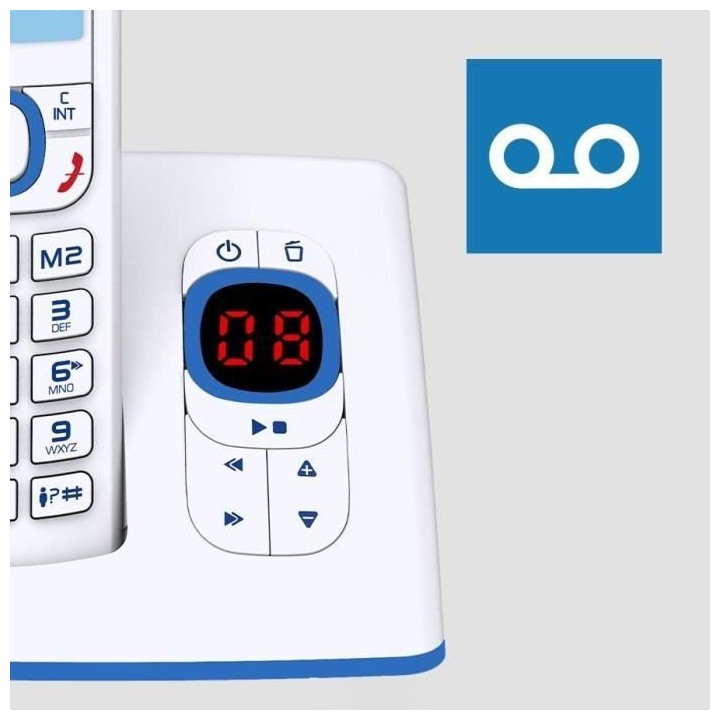 Téléphone sans fil - ALCATEL - F530 Voice - Répondeur, blocage d'ap