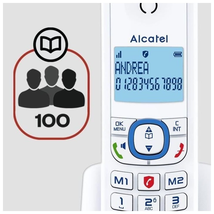 Téléphone sans fil - ALCATEL - F530 Voice - Répondeur, blocage d'ap