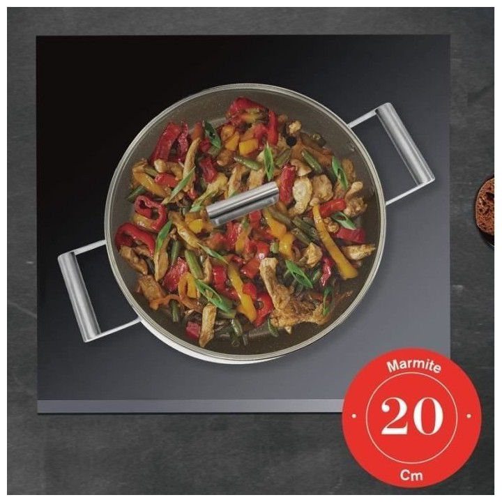 Marmite - ARTHUR MARTIN - AM0063 - 20 cm avec couvercle - Aluminium Fo