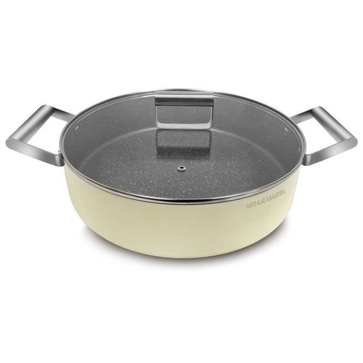 Faitout - ARTHUR MARTIN - AM6523 - 24 cm avec couvercle - Aluminium Fo