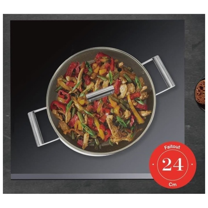 Faitout - ARTHUR MARTIN - AM6523 - 24 cm avec couvercle - Aluminium Fo