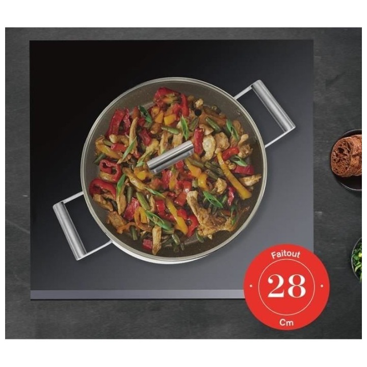 Faitout - ARTHUR MARTIN - AM1102 - 28 cm avec couvercle - Aluminium Fo