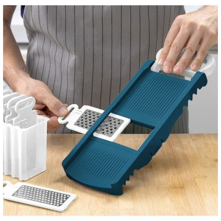 Mandoline pliable - ARTHUR MARTIN - AMM530 - 6 en 1 - 3 Lames de râpe