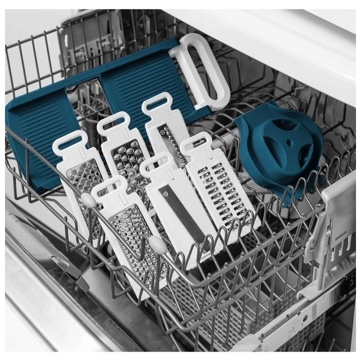 Mandoline pliable - ARTHUR MARTIN - AMM530 - 6 en 1 - 3 Lames de râpe