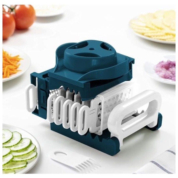 Mandoline pliable - ARTHUR MARTIN - AMM530 - 6 en 1 - 3 Lames de râpe