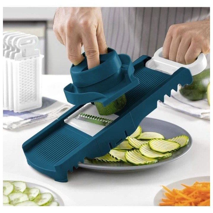 Mandoline pliable - ARTHUR MARTIN - AMM530 - 6 en 1 - 3 Lames de râpe