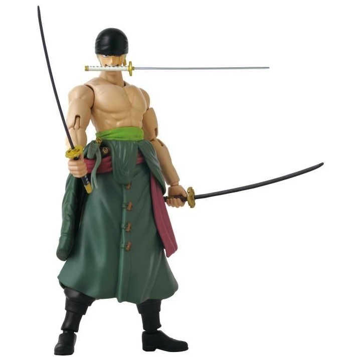 Figurine Anime Heroes - BANDAI - One Piece Zoro Style 3 épées 17 cm