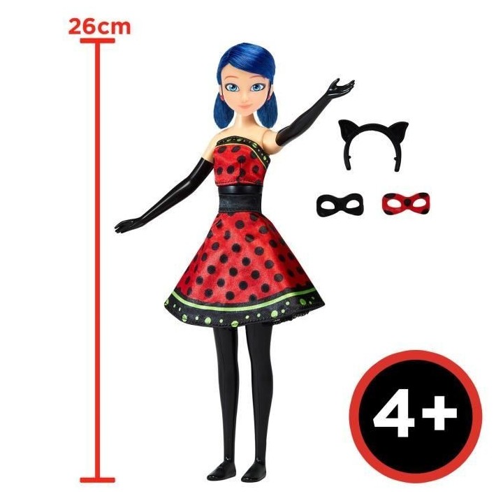 Poupée Ladybug Transformation - BANDAI - Miraculous 26 cm - Changemen