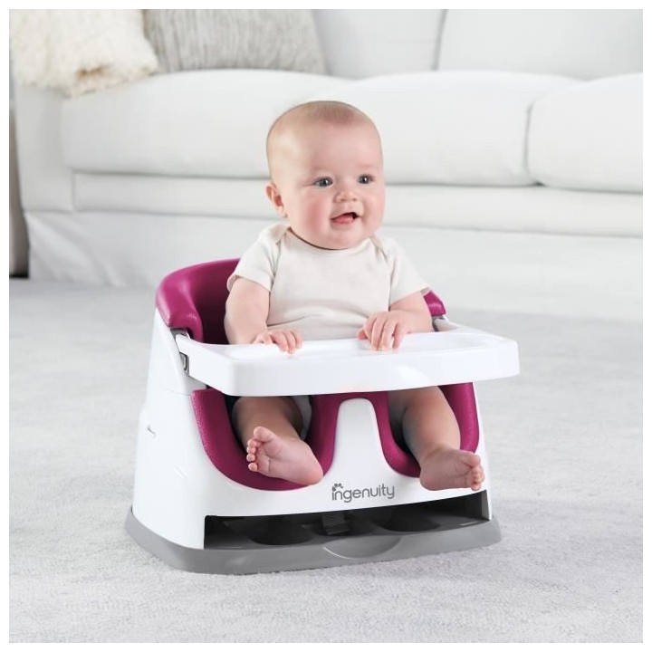 INGENUITY Siege Repas 2-en-1 Baby Base™ - Flambé Rose