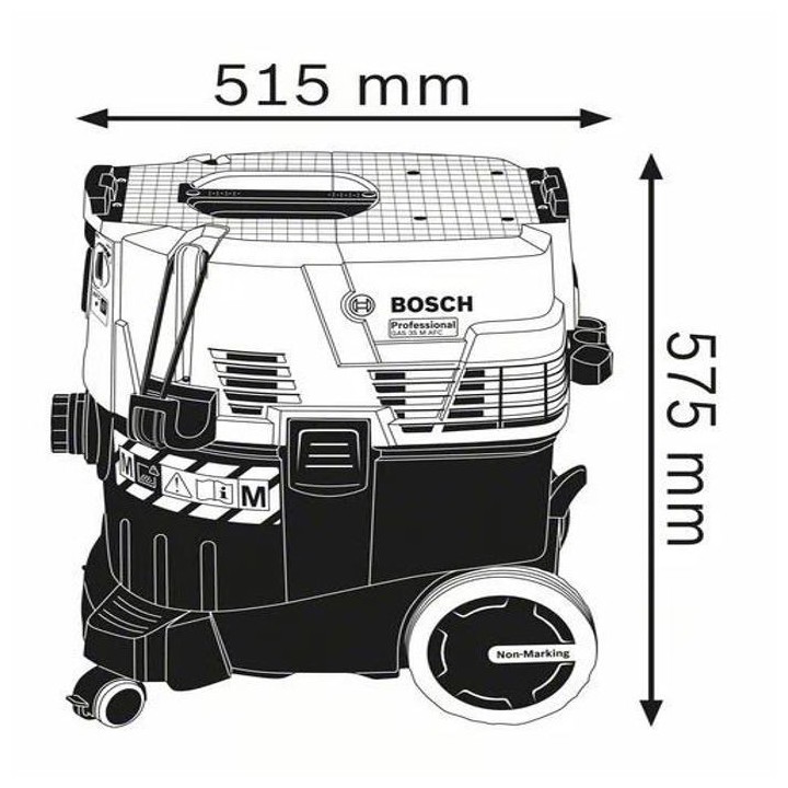 Aspirateur pour solide et liquide 1380W GAS 35 M AFC en boîte carton