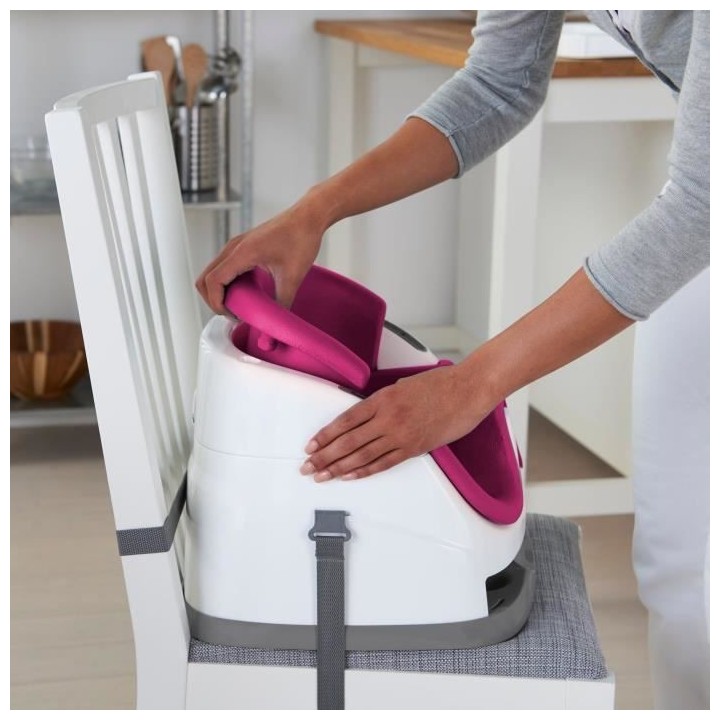 INGENUITY Siege Repas 2-en-1 Baby Base™ - Flambé Rose