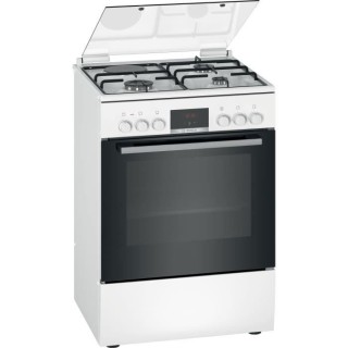 Cuisiniere mixte - BOSCH SER4 - HXR39AG20 - 4 foyers - Four 66 L - 4.3