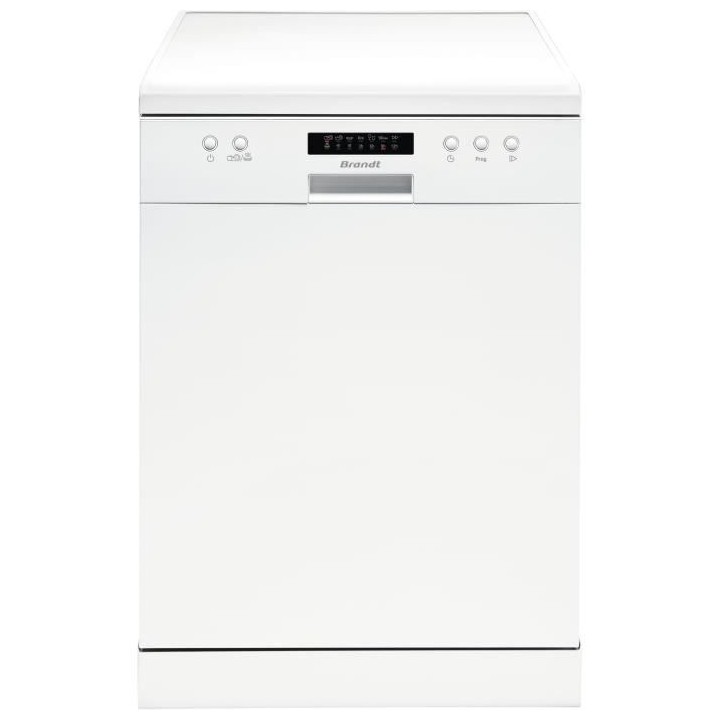 Lave-vaisselle pose libre BRANDT LVC337W - 13 couverts - L60cm - 47dB