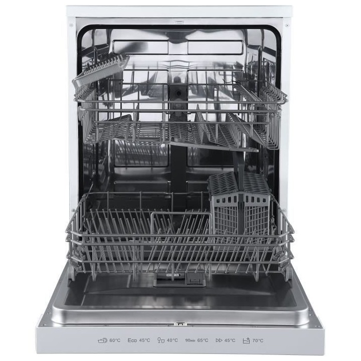 Lave-vaisselle pose libre BRANDT LVC337W - 13 couverts - L60cm - 47dB