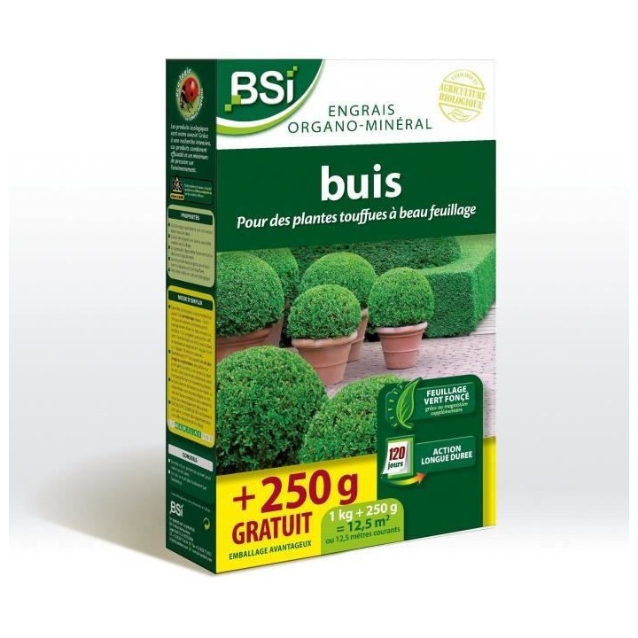 Engrais Buis - BSI - Bio - Feuillage étincelant et vert fonçé - Act