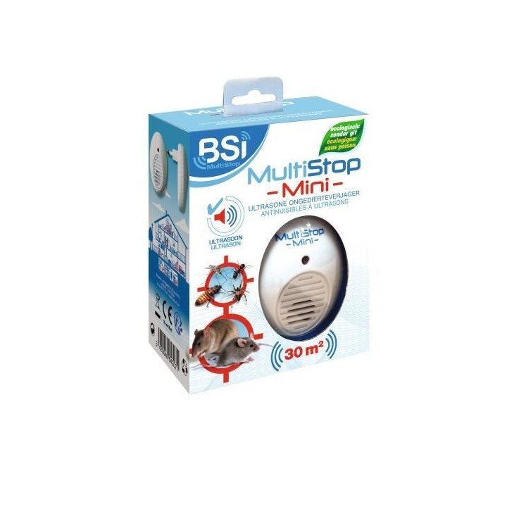 Répulsif ultrasons contre insectes et rongeurs - BSI - Couvre une sur