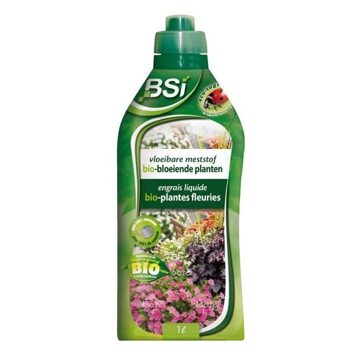 Engrais organique liquide pour plantes fleuries - BSI - Stimule la flo