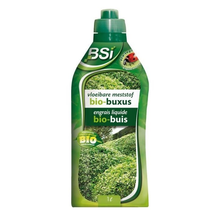 Engrais organique liquide pour Buis - BSI - Stimule et donne de l'écl