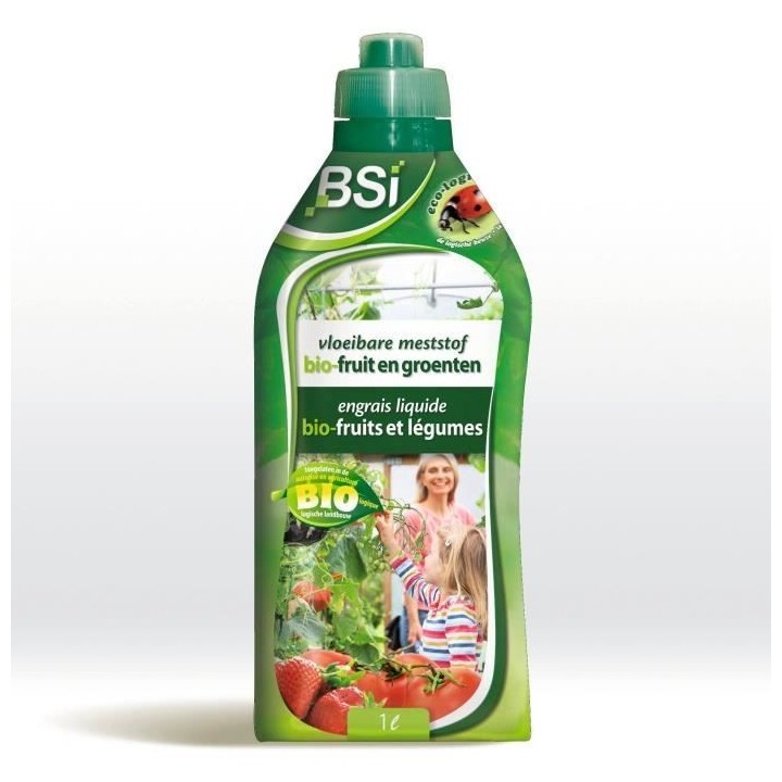 Engrais organique liquide pour fruits et légumes - BSI - Stimule la p