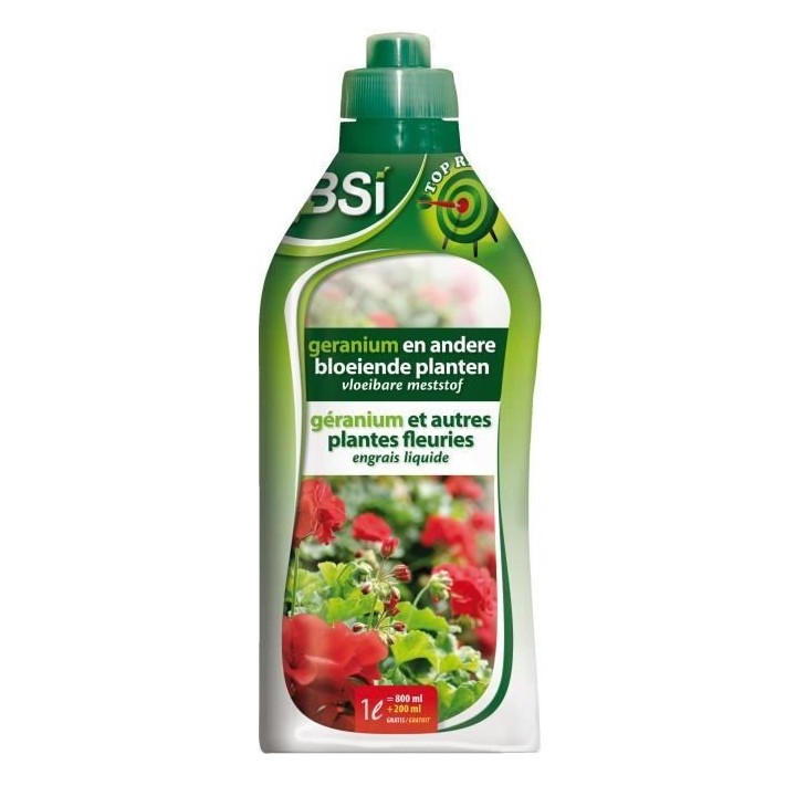 Engrais minéral pour Géranium - BSI - Oligo-éléments soluble dans