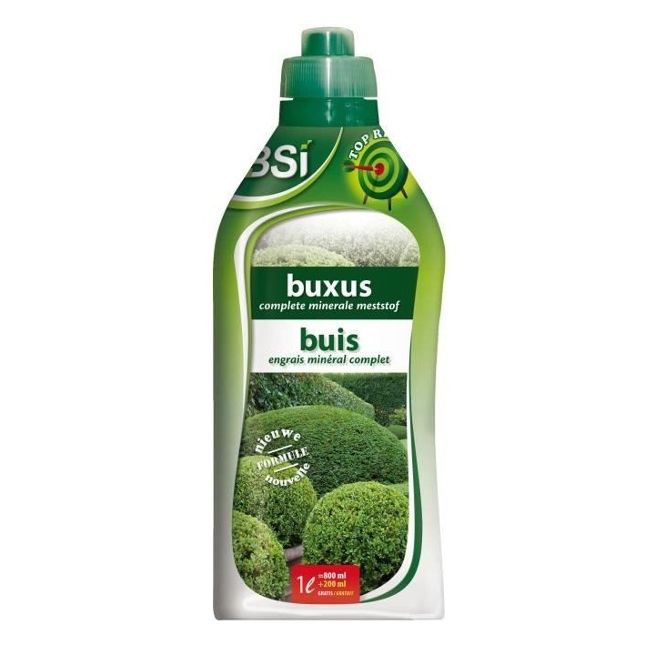 Engrais minéral pour Buis - BSI - Oligo-éléments soluble dans l'eau
