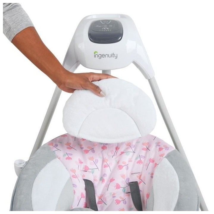 INGENUITY Balancelle bébé électrique pivotante 180° – Cassidy.
