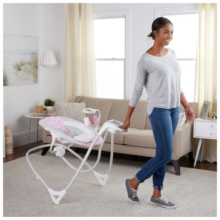 INGENUITY Balancelle bébé électrique pivotante 180° – Cassidy.