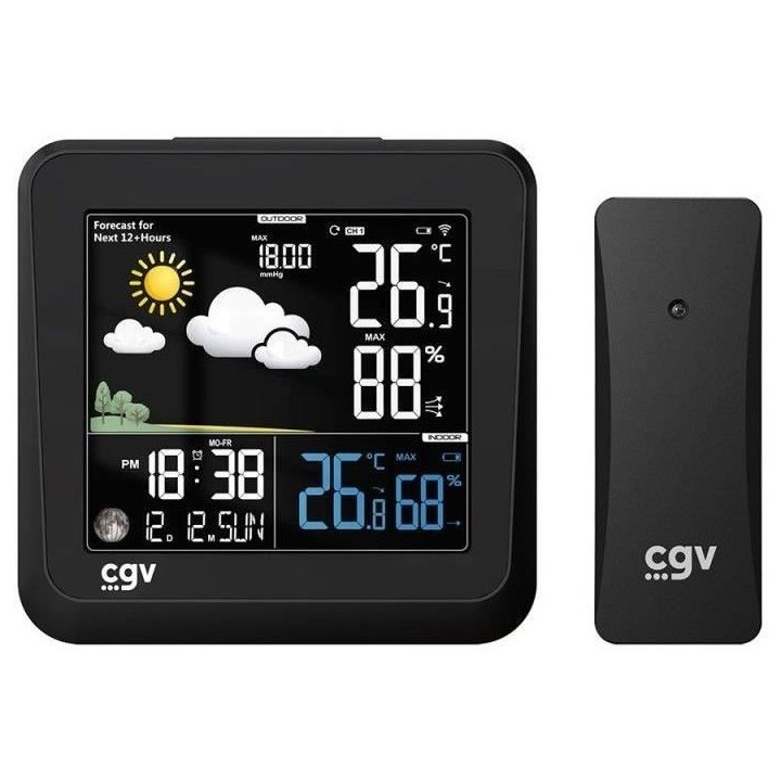Station météo sans fil - CGV - MY METEO-1NC - Écran couleur - Contr