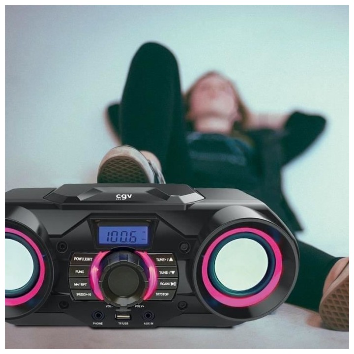 Radio CD portable - CGV - CD SG-1 - CD, CD-R-RW, MP3, SD - USB - Bluet