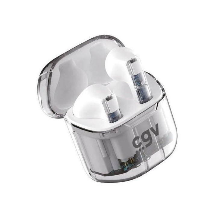 Écouteurs sans fil Bluetooth - CGV - URBAN GHOST (Blanc) - Autonomie