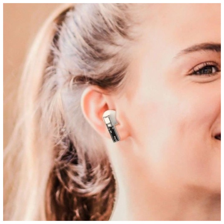 Écouteurs sans fil Bluetooth - CGV - URBAN GHOST (Blanc) - Autonomie